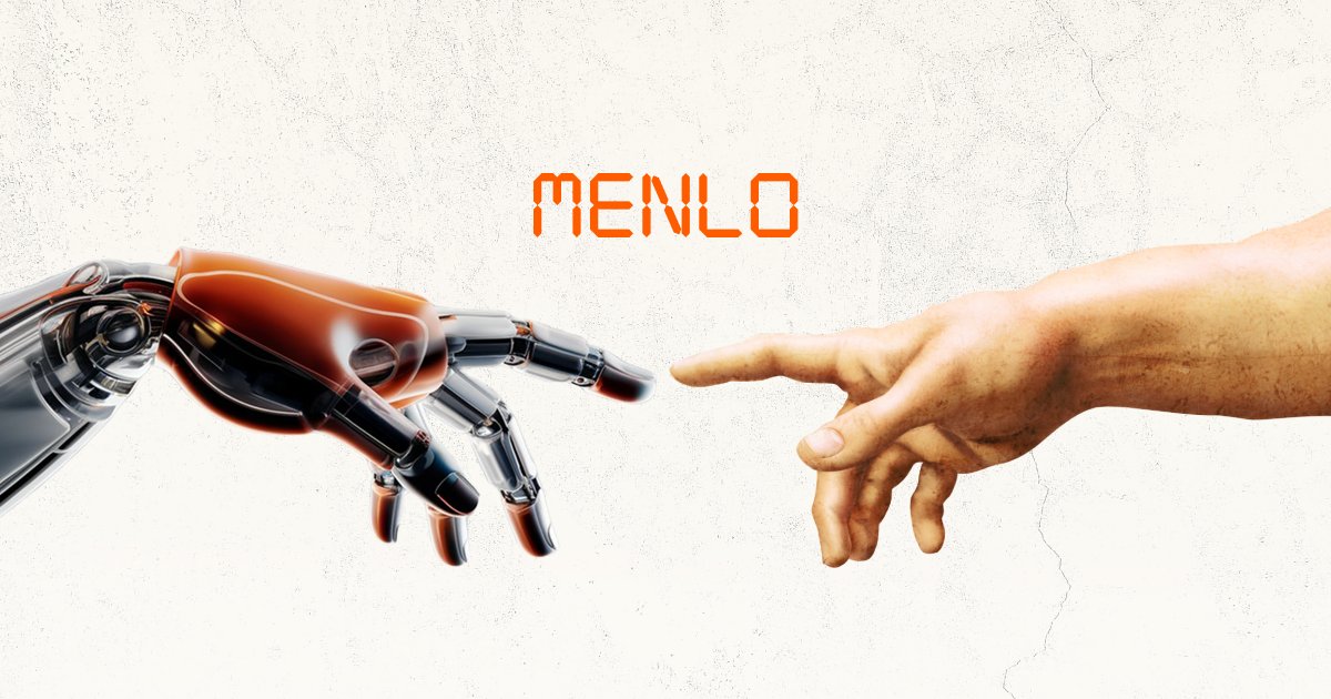Menlo Research - Human hand reaching toward robotic hand