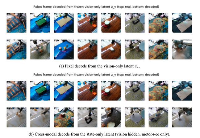 Camera frames decoded from the frozen latent
